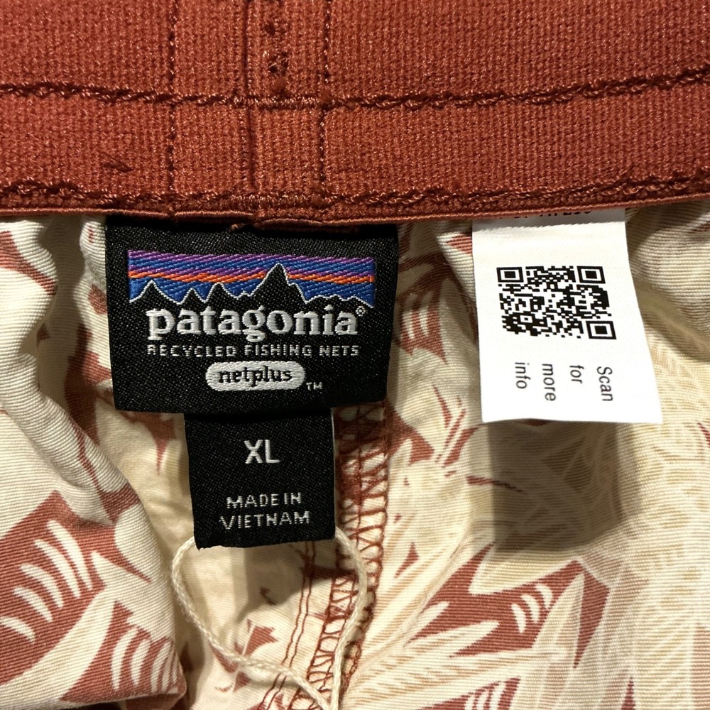 Patagonia Baggies NetPlus Shorts Men's XL Floral Swim Beach Hiking NWOT - Picture 4 of 7